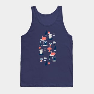 Cute Dog and Cat at the park Tank Top